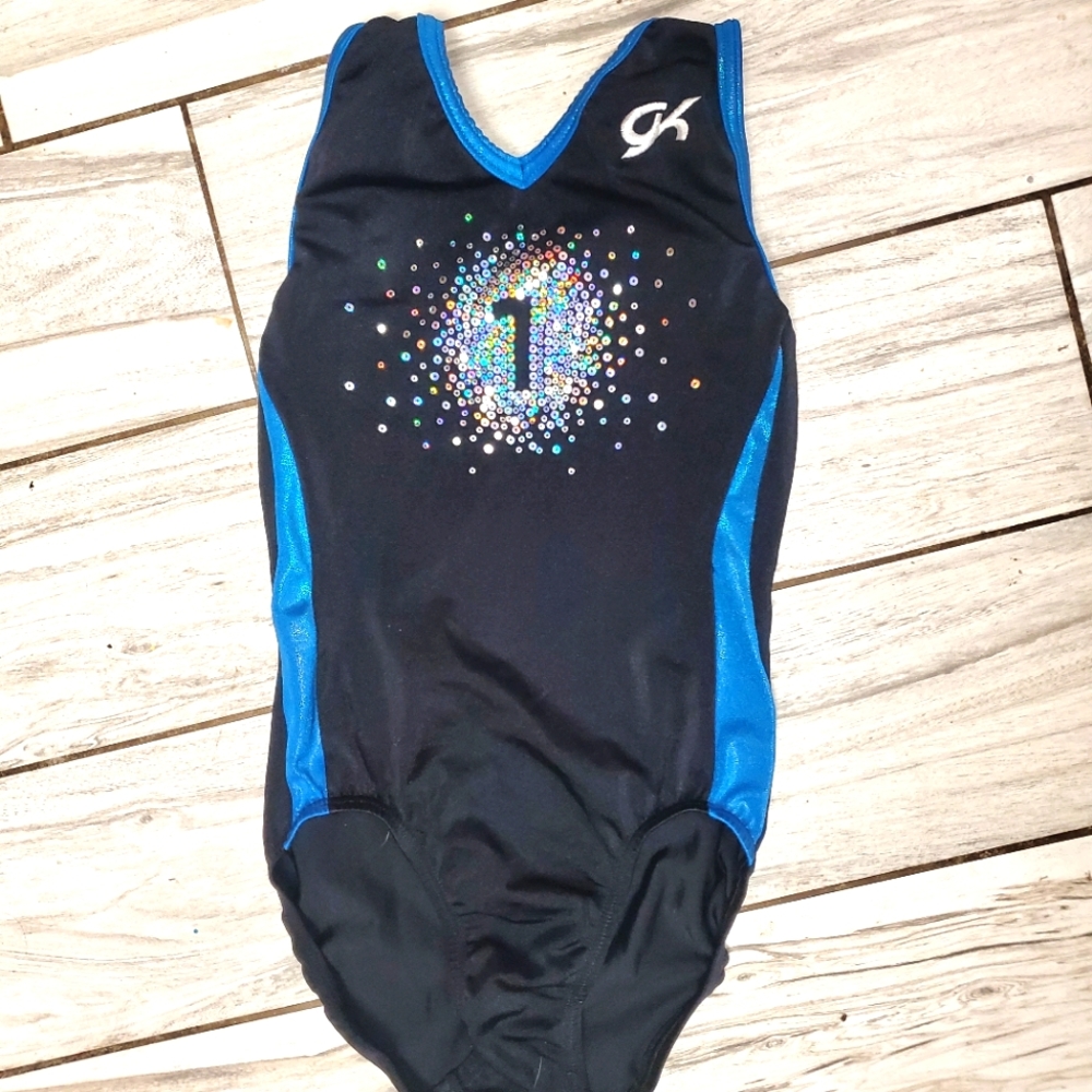 GK ELITE Child Medium #1 Gymnastics Leotard Compet